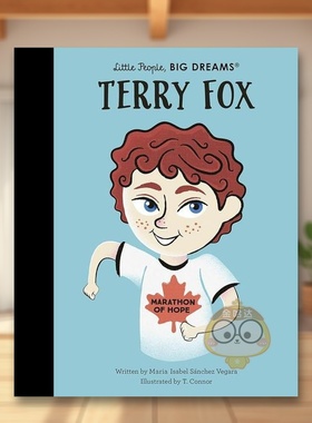 【现货】【小人物大梦想】特里福克斯【Little PeopleBig Dreams】Terry Fox英文儿童绘本人物传记3-6岁精装Maria Isabel Sanchez