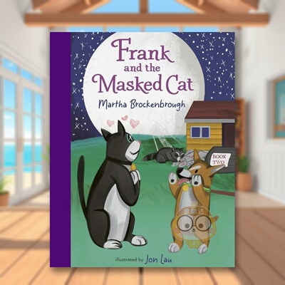 【预售】弗兰克和蒙面猫 全彩桥梁书英文儿童桥梁书进口原版书精装Frank and the Masked CatMartha Brockenbrough  Jon LauLevi书