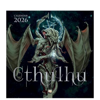 【预售】克苏鲁 2026年挂历（艺术日历） Cthulhu Wall Calendar 2026 (Art Calendar) 原版日历