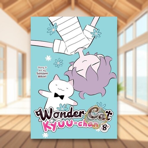 【现货】神奇猫Kyuu-chan卷8英文漫画进口原版书简装Wonder Cat Kyuu-chan Vol. 8 Sasami NitoriSeven Seas书籍图书外版正版