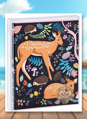 【预售】小鹿问候卡Fawns Notecard Set英文文创卡牌teNeues盒装teNeues进口原版书623257361书籍图书外版正版