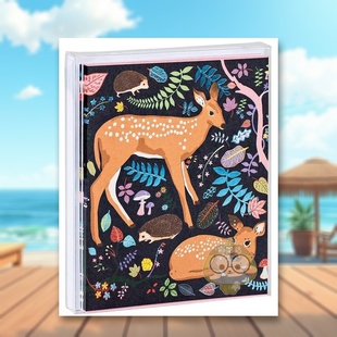 【预售】小鹿问候卡Fawns Notecard Set英文文创卡牌teNeues盒装teNeues进口原版书623257361书籍图书外版正版