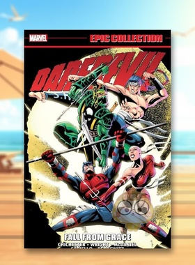 【预售】【Marvel】夜魔侠史诗集从优雅中坠落英文漫画平装进口原版书Daredevil Epic Collection: Fall From Grace [New Printi书