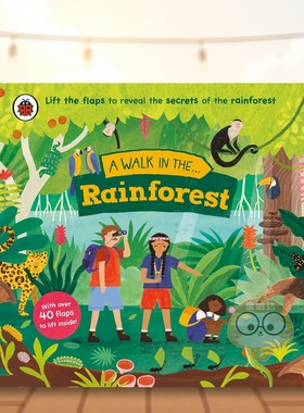 【预售】雨林漫步A Walk in the Rainforest英文儿童绘本动物生态环保3-6岁纸板书进口原版书 Ladybird书籍图书外版正版