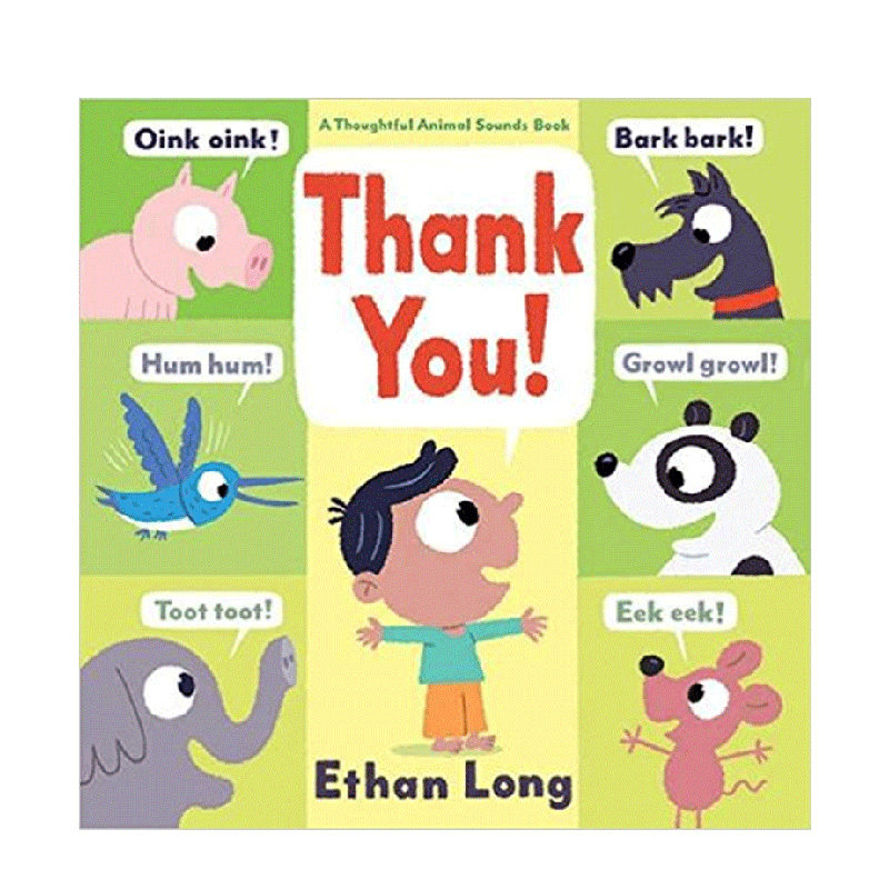 thank you!谢谢你!英文儿童绘本 启蒙认知早教读物适合0-3岁