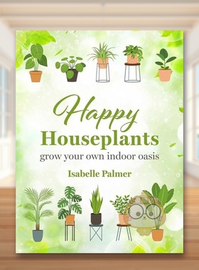 【预售】快乐盆栽：构建你的室内绿洲英文室内设计空间与装饰进口原版图书Happy Houseplants: Grow your own indoor oasis精装Is