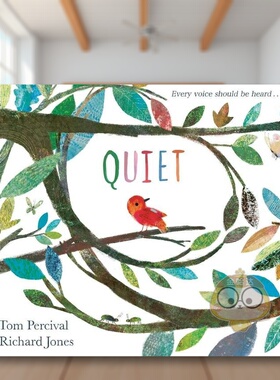 【现货】【英国插画师Richard Jones】安静英文儿童绘本插画师进口原版书精装QuietTom Perciva  Richard JonesSimon & Schuster书