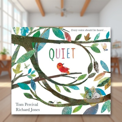 【现货】【英国插画师Richard Jones】安静英文儿童绘本插画师进口原版书精装QuietTom Perciva  Richard JonesSimon & Schuster书