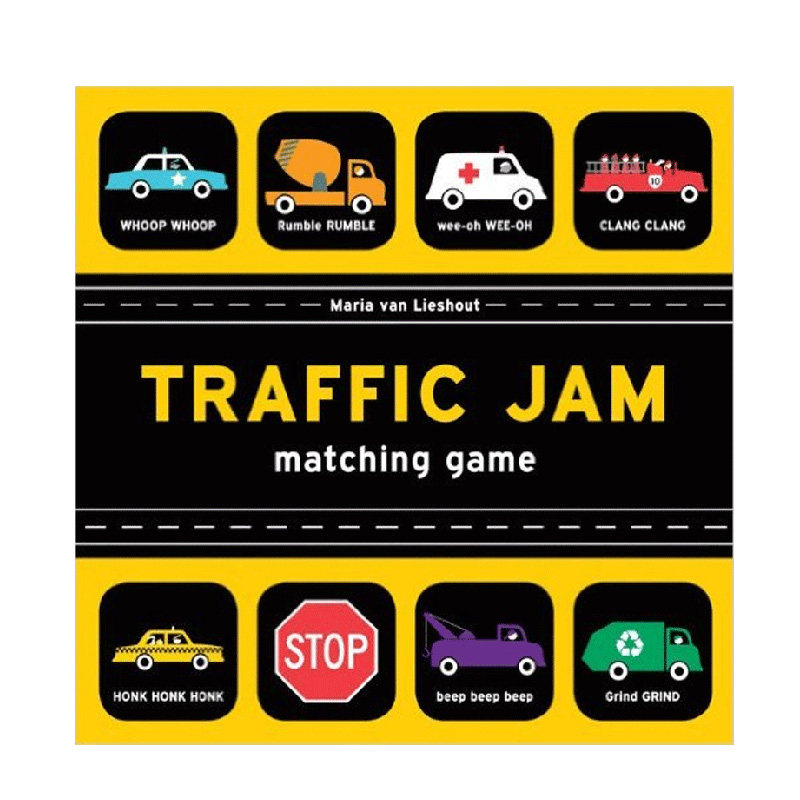 traffic jam匹配游戏 交通堵塞 英文原版游戏亲子互动适合3-6岁