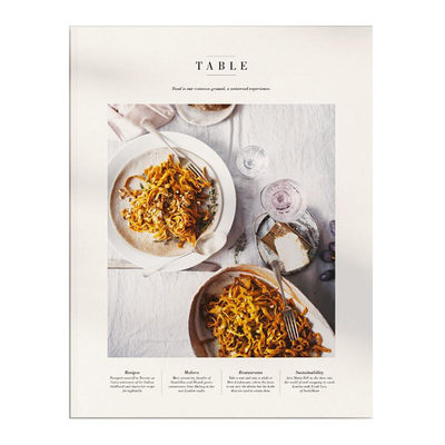 订阅 TABLE 美食杂志 英国英文原版 年订2期 E604