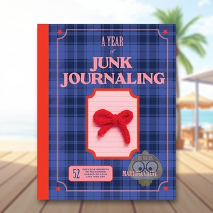 Year 英文手工制作进口书籍图书外版 预售 正版 原版 垃圾手账年记 Journaling Junk