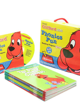 【现货】CLIFFORDS PHONICS FUN BOX SET #6 (w/ CD)，发音套装#6 英文儿童发声书 带CD光碟盘原版进口图书书籍