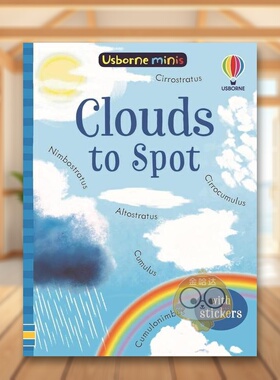 【现货】观察云朵 带贴纸英文儿童趣味进口原版书平装Clouds to Spot Kate Nolan 著Usborne children’s books出版书籍图书外版正