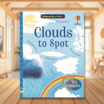 【现货】观察云朵 带贴纸英文儿童趣味进口原版书平装Clouds to Spot Kate Nolan 著Usborne children’s books出版书籍图书外版正