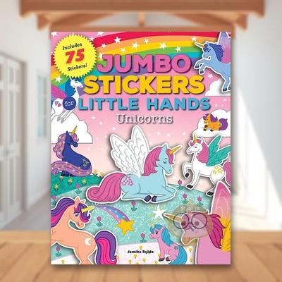 【预售】大的小手贴纸：独角兽 Jumbo Stickers for Little Hands: Unicorns: Includes 75 Stickers 原版英文儿童趣味进口书籍图