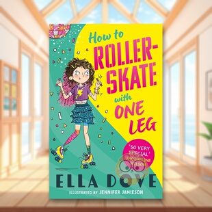 The 如何用一条腿滑旱冰 Roller with 英文儿童章节书 School 原版 How Leg One 刊阅读推荐 Librarian25年夏季 Skate 预售