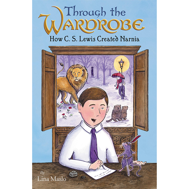 【现货】Through the Wardrobe: How C. S. Lewis Created Narnia，穿越衣橱:英文原版图书籍进口正版 Maslo儿童绘本-人物传记