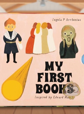 【预售】受爱德华·蒙克启发 我的第一本书英文儿童艺术启蒙进口原版外版书纸板书3-6周岁【Inspired by Edvard Munch】My First书