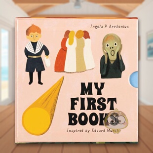 【预售】受爱德华·蒙克启发 我的第一本书英文儿童艺术启蒙进口原版外版书纸板书3-6周岁【Inspired by Edvard Munch】My First书