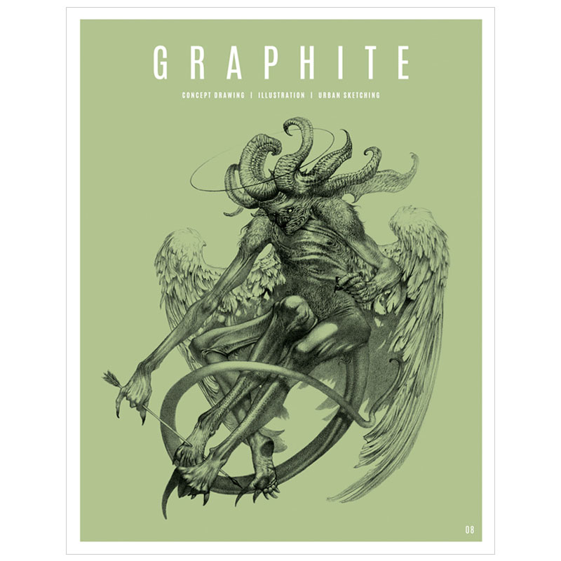 graphite 8 石墨8 科幻幻想观念铅笔插画篇 英文原版