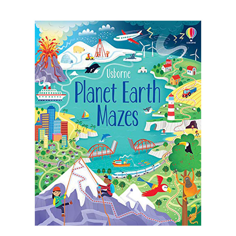 【现货】Planet Earth Mazes 地球迷宫 迷宫游戏知识绘本启蒙 英文原版 3-6岁进口图书书籍