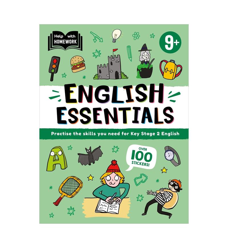 【预售】作业辅导：9岁以上（英语基础） Help With Homework: Age 9+ English Essentials 原版英文儿童自然拼读
