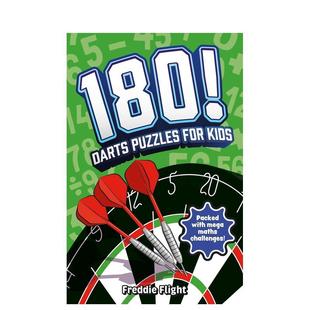 【预售】180！儿童飞镖趣味谜题 180! Darts Puzzles for Kids 原版英文儿童趣味 儿童数学挑战题 锻炼思维提升心算能力进口书籍图