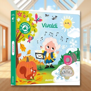 【预售】【我的音乐世界发声书】维瓦尔第英文儿童趣味Auzou进口原版书纸板书3岁-6岁My World of Music VivaldiAuzou书籍图书外版
