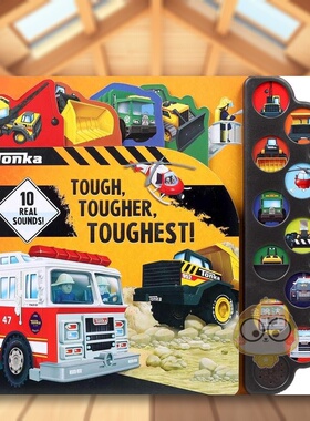 【预售】【有声书】Tonka卡车英文儿童趣味进口原版外版书14岁以上Tonka: Tough, Tougher, Toughest! (10-Button Sound Books)G书