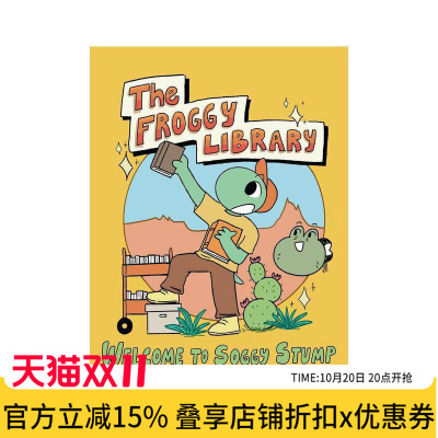 【现货】青蛙图书馆 The Froggy Library 原版英文儿童漫画进口书籍外版正版读物