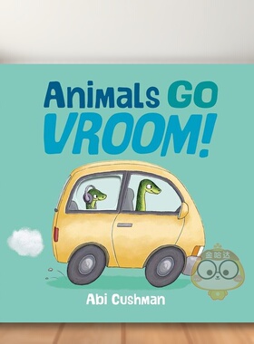 【预售】动物们都来了！英文儿童绘本动物生态环保进口原版外版书Animals Go Vroom!Abi CushmanViking (US)书籍图书正版
