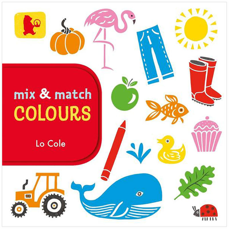 mix and match: colours 混搭:颜色 英文原版儿童纸板趣味书 1-3岁