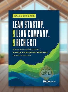 【预售】从精益创业到精益公司再到成功退出Lean Startup to Lean Company to Rich Exit英文商业行销精装进口原版书Kenan E Sah书