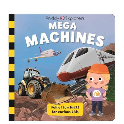 【预售】【普里迪探索者】型机械 Priddy Explorers: Mega Machines 原版英文儿童绘本进口书籍图书外版正版