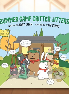 【预售】【莉兹克里莫】夏令营小动物的烦恼【Liz Climo】Summer Camp Critter Jitters 英文儿童绘本插画师3-6岁精装 Jory John原