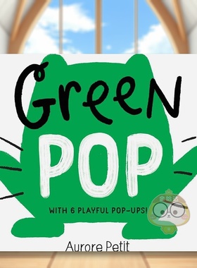 【预售】【色彩立体书】绿色 色彩趣味启蒙英文儿童立体进口原版外版书Petit纸板书6岁-9岁【Color Pops】Green Pop Abrams Appl书