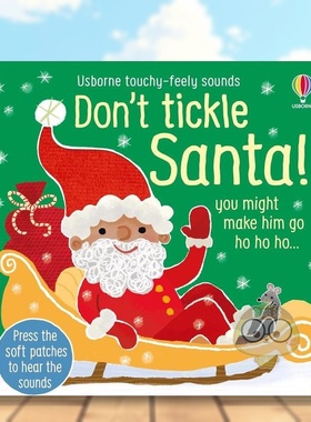 【现货】【触摸发声书】别给圣诞老人挠痒痒！英文儿童趣味进口原版外版书纸板书3-6周岁【Touchy-Feely Sound】Don't Tickle Sa书