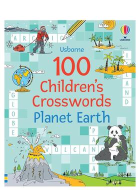 【预售】100个儿童填字游戏：地球 【PCW】100 Children's Crosswords: Planet Earth 尤斯伯恩 原版英文儿童趣味