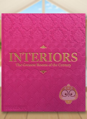 【预售】室内设计：细数本世纪的伟大房间（粉色天鹅绒封面）英文室内设计空间与装饰精装进口原版外版书籍Interiors: The Greate