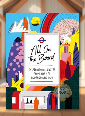 【预售】伦敦地铁公告牌英文生活旅行All On The BoardAll on the Board Hodder & Stoughton原版进口书籍图书外版正版
