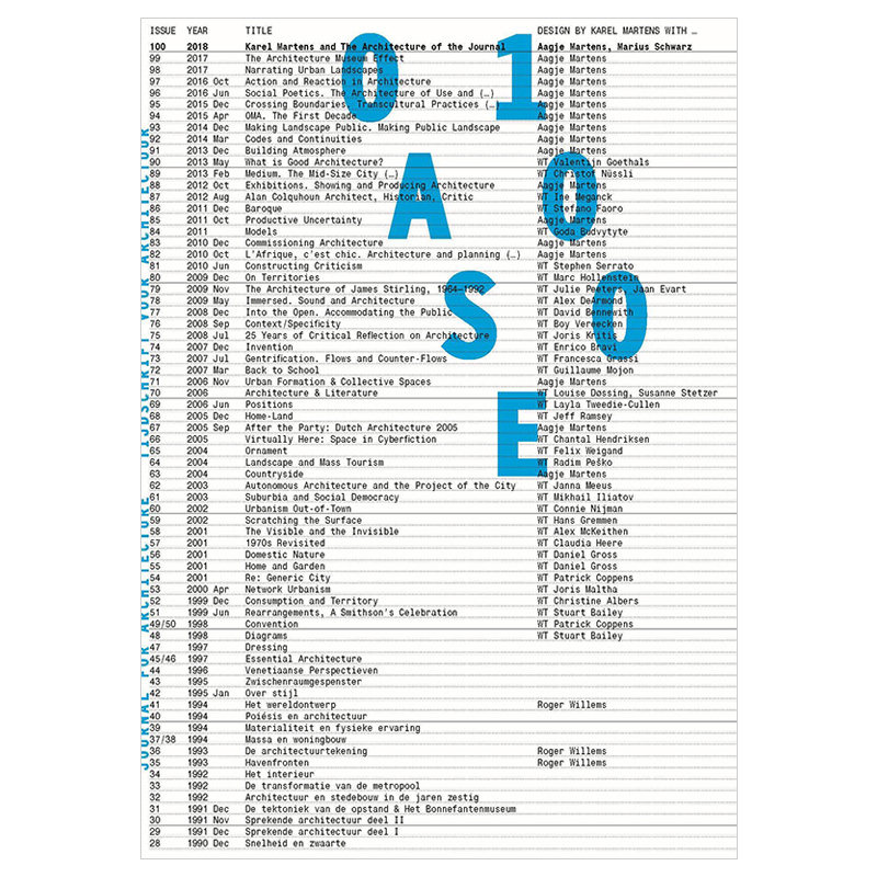 订阅 oase 建筑杂志 荷兰荷兰文文/英文原版 年订4期