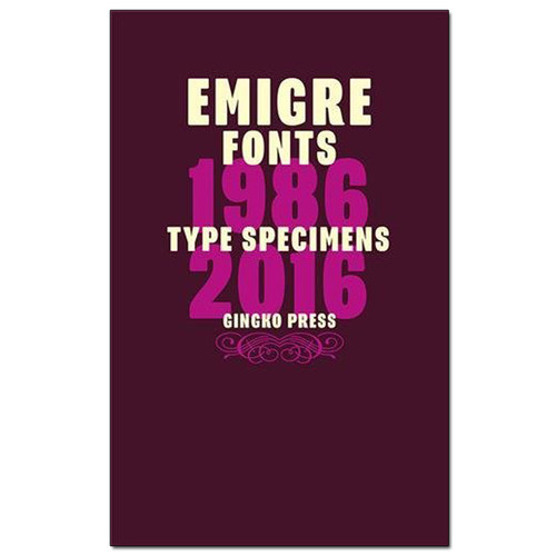 【现货】Emigre Fonts: Type Specimens字体标本1986-2016 字体设计原版书籍进口