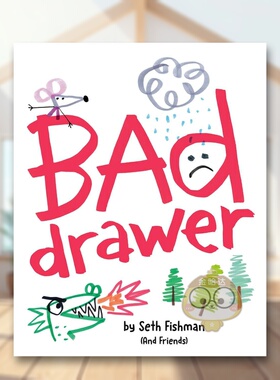 【现货】坏画手Bad Drawer英文儿童绘本虚构类3-6岁精装Fishman  Seth进口原版书Penguin Workshop593385784书籍图书外版正版