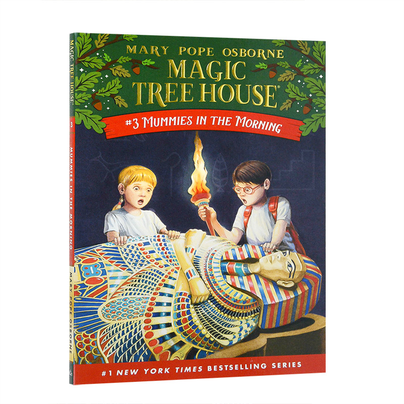 【现货】神奇树屋3 英文原版 木乃伊之谜 Magic Tree House No. 3 Mummies in the Morning 进口儿童英语章节书 少儿经典冒险小说