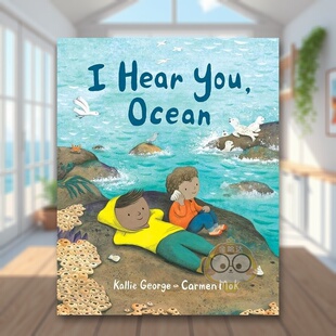 【现货】【大自然之声】我听见你了海洋【Sounds of Nature】I Hear You Ocean英文儿童绘本动物生态环保3-6岁精装George  Kallie