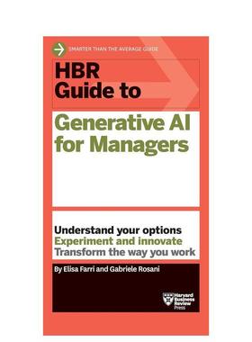 【预售】【哈佛商业评论指南系列】生成式人工智能管理指南 HBR Guide to Generative AI for Managers 原版英文社会科学