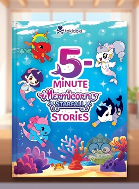 【预售】5分钟美人角：星陨故事 5-Minute Mermicorno: Starfall Stories 原版英文儿童绘本进口书籍图书外版正版