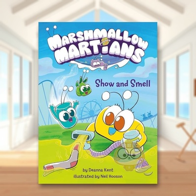 【预售】棉花糖火星人 展示和闻英文儿童漫画进口原版外版书精装3-6周岁Marshmallow Martians: Show and Smell: (A Graphic Nov书