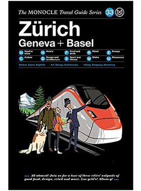 【现货】Monocle旅行指南系列33：苏黎世/日内瓦和 巴塞尔 瑞士 Zürich Geneva+Basel 英文原版城市指南旅游旅行攻略书籍