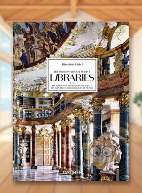 【现货】Massimo Listri 马西莫·利斯特里:世界上最美的图书馆【Taschen45周年纪念版】英文书进口正版 Elisabeth Slad